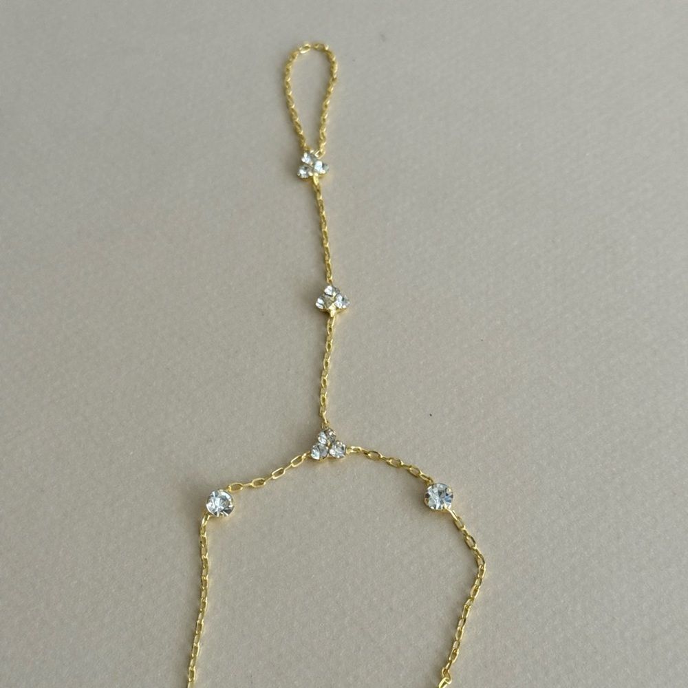 Diamond Hand Chain Bracelet M1729 - Picture 4 of 4